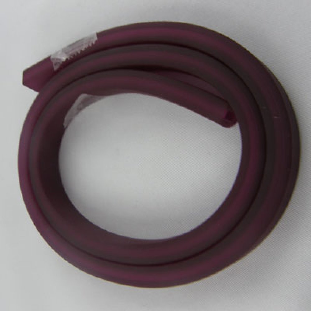 0.50 Cm PVC hohl rechteckig Fushia Dunkel