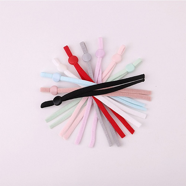 10 elastische B&auml;nder rosa Schnur mit verstellbarer Schnalle Befestigung f&uuml;r Masken...