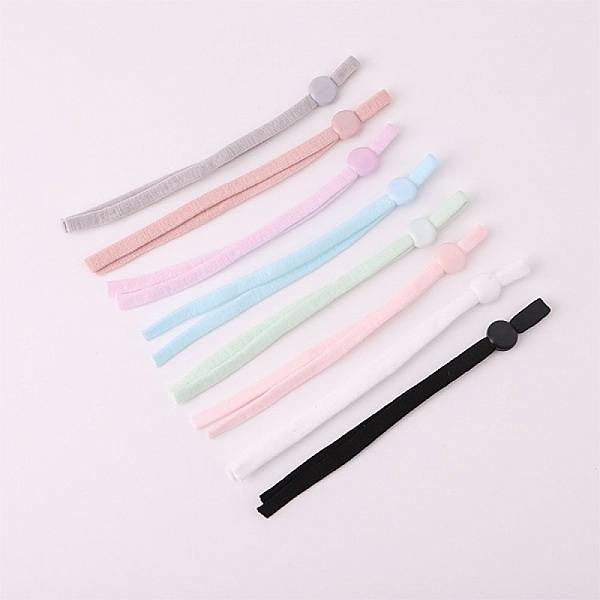 10 elastische B&auml;nder rosa Schnur mit verstellbarer Schnalle Befestigung f&uuml;r Masken...
