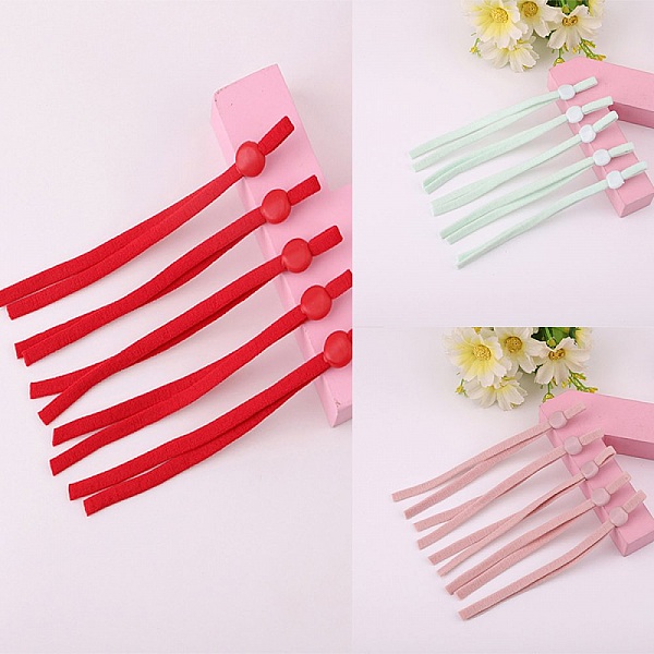 10 elastische B&auml;nder rosa Schnur mit verstellbarer Schnalle Befestigung f&uuml;r Masken...