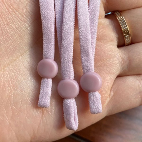 10 elastische B&auml;nder lila Schnur mit verstellbarer Schnalle Befestigung f&uuml;r Masken...