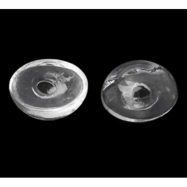 10 Boules en verre Ovale &agrave; remplir