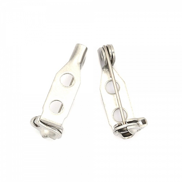 10 Halterungen f&uuml;r Stifte 18mm Edelstahl Nr. 01