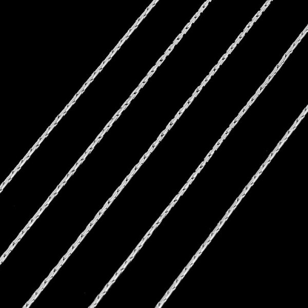 10 Meter silberfarbene Metallkette f&uuml;r DIY-Springers, Armb&auml;nder und Halsketten