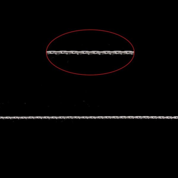 10 Meter silberfarbene Metallkette f&uuml;r DIY-Springers, Armb&auml;nder und Halsketten