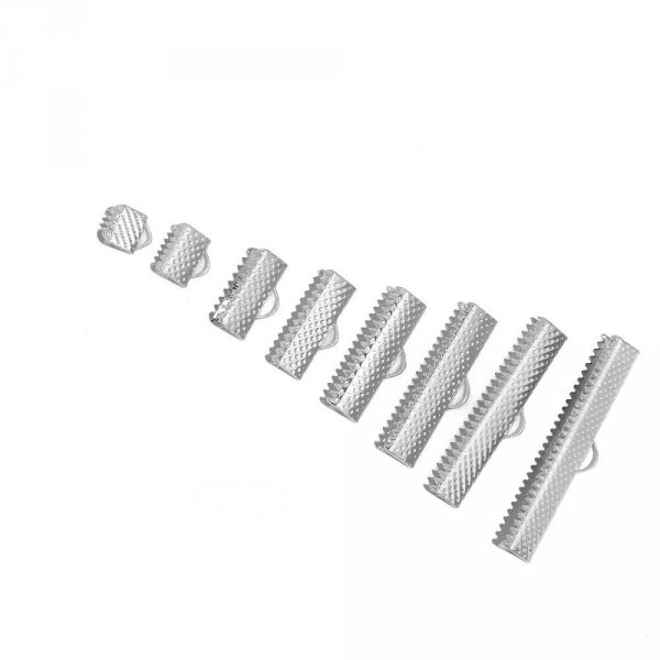 160 Krallenverschl&uuml;sse 06 bis 35 mm Silber