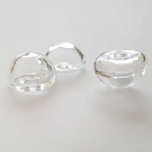 1 Boule en verre Demi Boule 27 mm &agrave; remplir