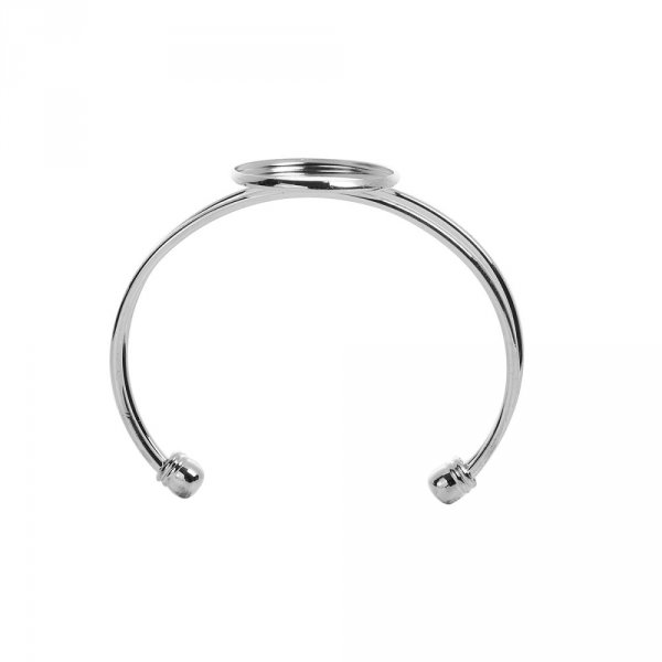 1 Armband mit Cabochon-Halterung + 1 Glas-Cabochon 25 mm Nr. 01