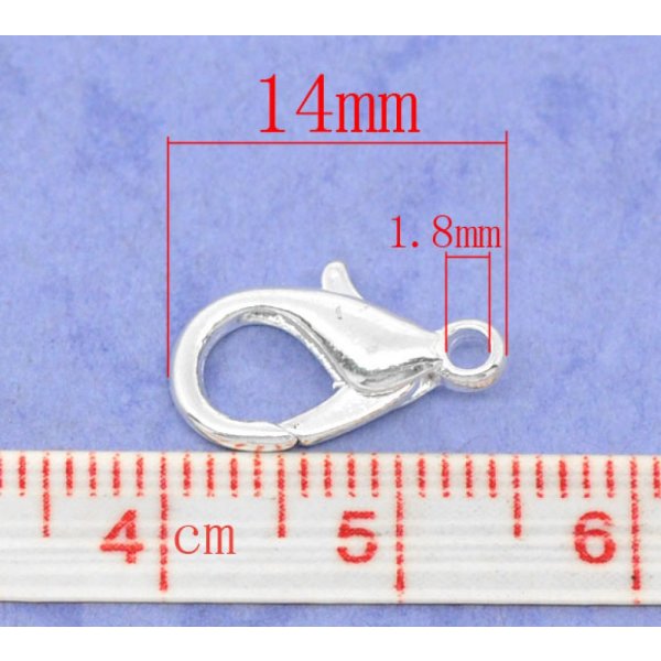1 Karabinerverschluss 14 x 08 mm.