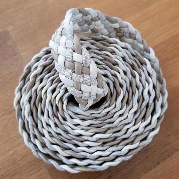 1 Meter geflochtenes Leder N&deg;01 30 mm