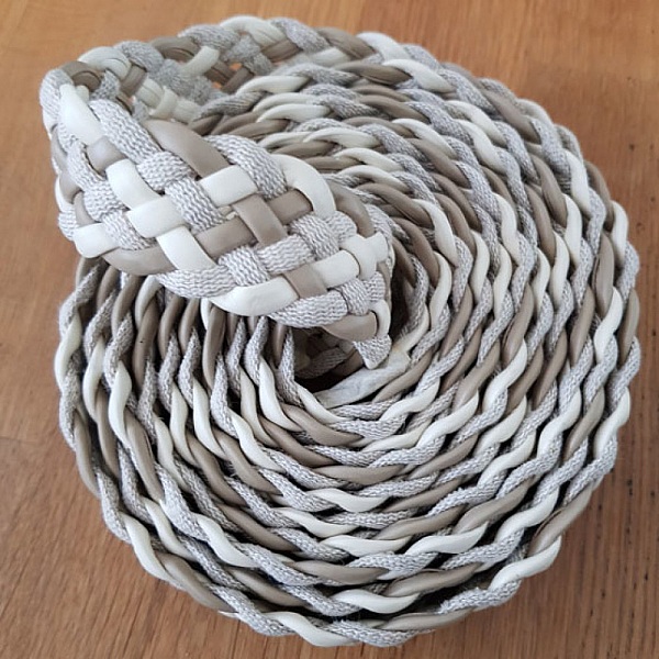 1 Meter geflochtenes Leder N&deg;01 30 mm