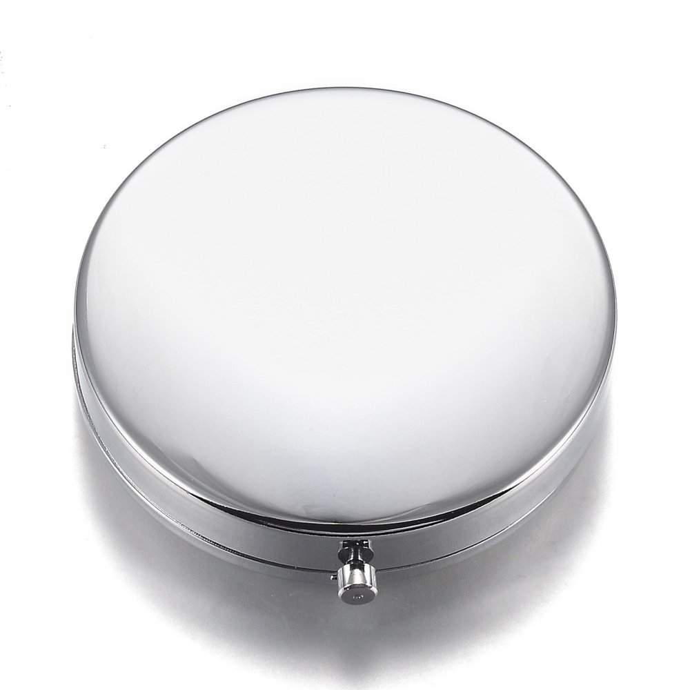 1 Pillendose zum Selbstgestalten Silber N°02