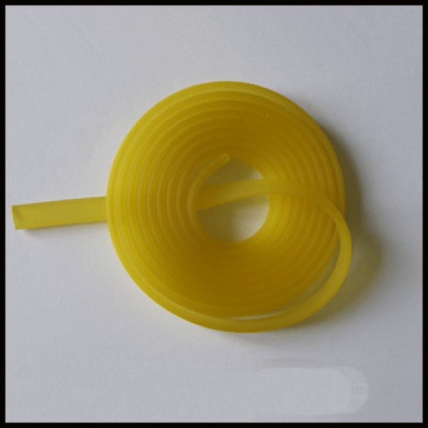 1 Meter PVC-Flachband 5.8 x 1.9 mm Gelb.