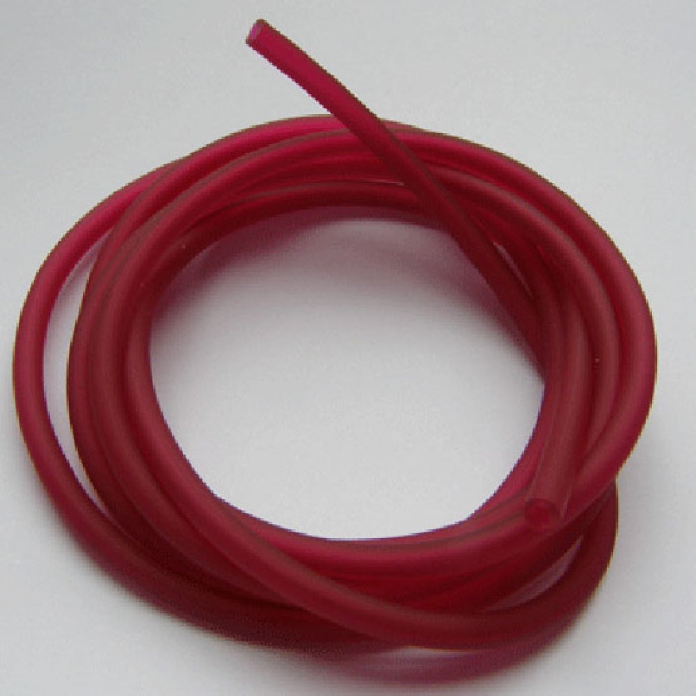 1 Meter Pvc-Hohlfaserschnur 3 mm Fushia Dunkel