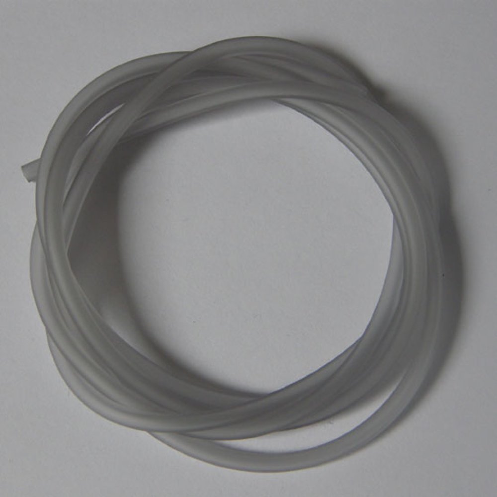 1 Meter Pvc-Hohlfaserschnur 3 mm Hellgrau