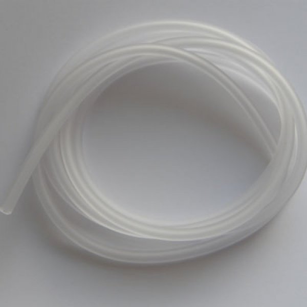 1 Meter Pvc-Hohlfaserschnur 6,5 mm Wei&szlig;