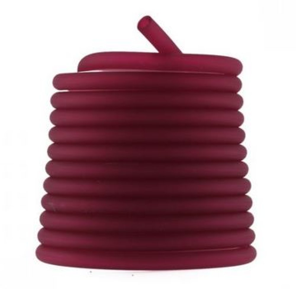 1 Meter Pvc-Hohlfaserschnur 6,5 mm Fushia Dunkel