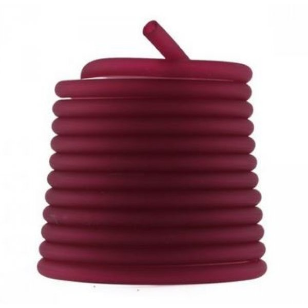 1 Meter Pvc-Hohlfaserschnur 6,5 mm Fushia Dunkel