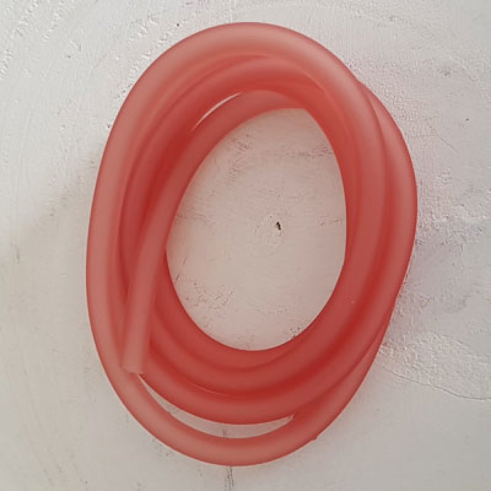 1 Meter Pvc Hohlschnur 6,5 mm Hellrosa