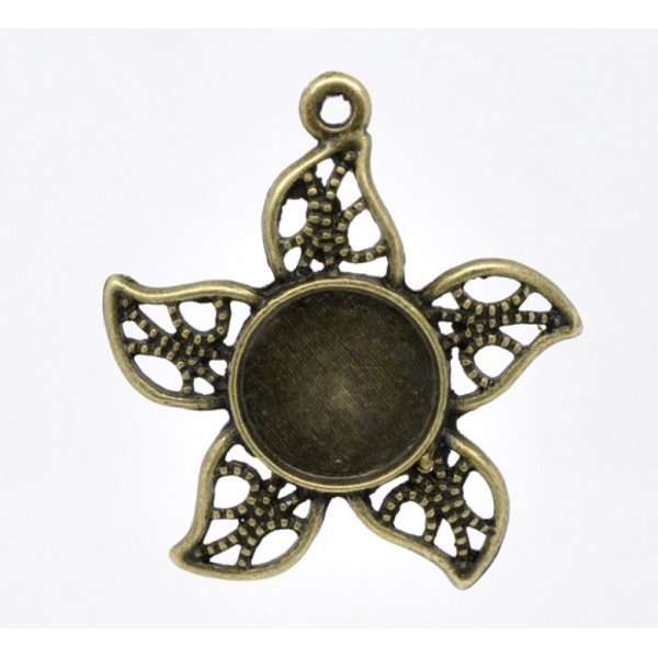 1 Cabochonhalter 12 mm N&deg;08 Bronze