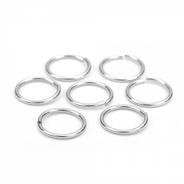 20 Offene Verbindungsringe 15 mm Edelstahl