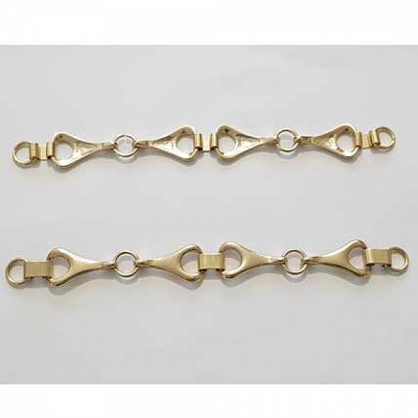 20 Cm De Chaine style Mors &agrave; Cheval en Zamak N&deg;01 Dor&eacute;