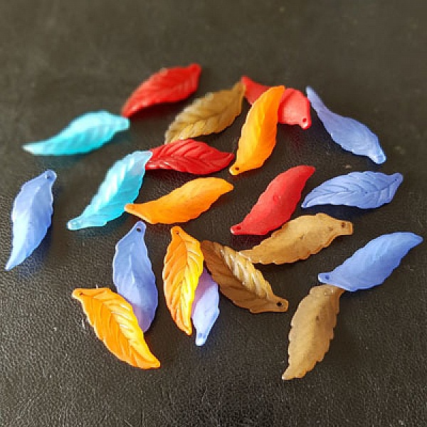 20 Bambusbl&auml;tter sortiert