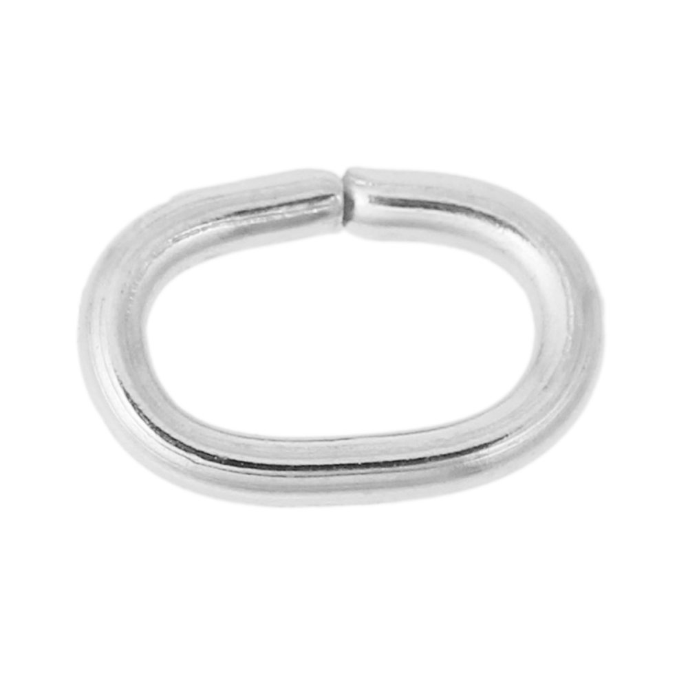 2 offene ovale Verbindungsringe 07 X 5 mm Edelstahl