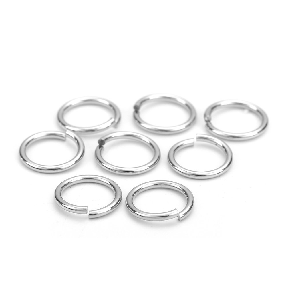 2 Offene Verbindungsringe 12 mm Edelstahl