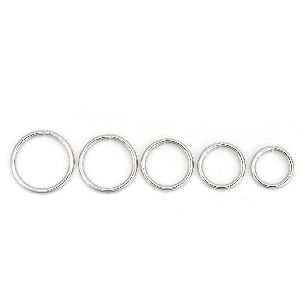 2 Offene Verbindungsringe 12 mm Edelstahl