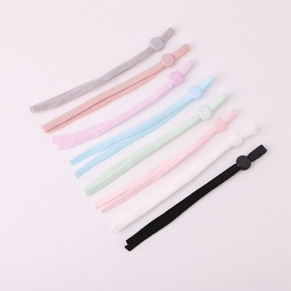 2 elastische B&auml;nder rote Schnur mit verstellbarer Schnalle Befestigung f&uuml;r Masken.