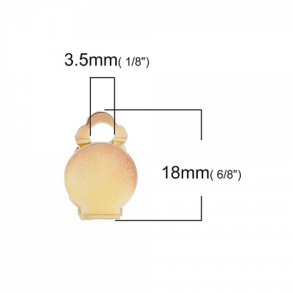 50 Ohrringhalter Clips Plateau Nr. 05 x 25 Paar