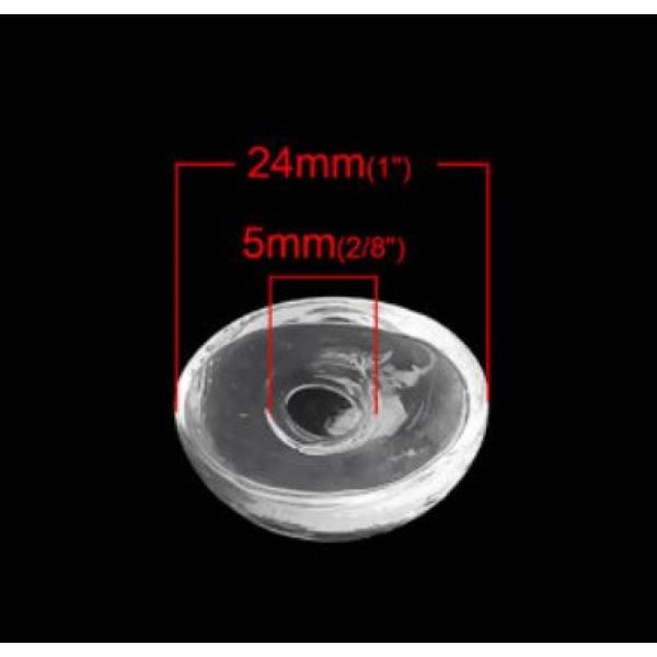 5 Glaskugeln Oval zum F&uuml;llen