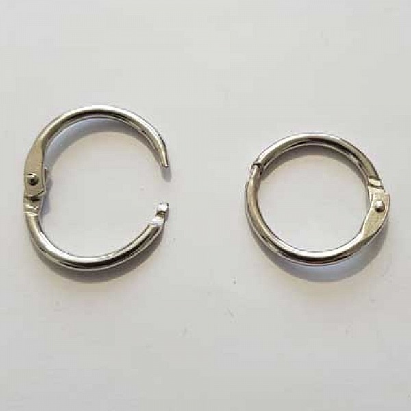 Anneau de reliure rond argent 31 mm