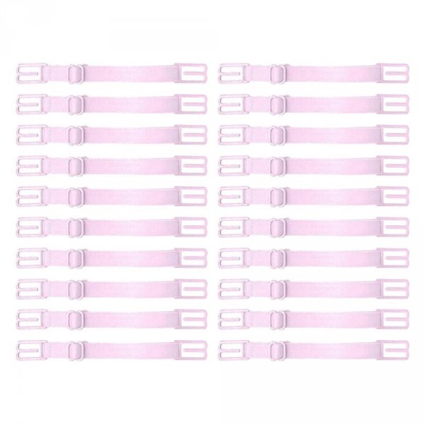 Elastischer Clip 20 Verstellbare Maskenverl&auml;ngerungen Ohrhaken Wei&szlig;