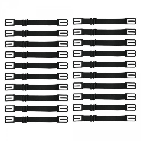 Elastischer Clip 20 Verstellbare Maskenverl&auml;ngerungen Ohrhaken Schwarz Maskenverl&auml;ngerung