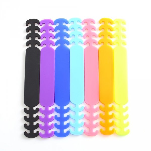 Elastische Befestigung 5 Verstellbare Ohrsch&uuml;tzer f&uuml;r Masken Violett