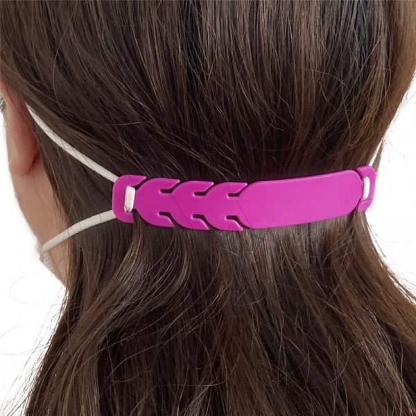 Elastischer Clip Verstellbarer Ohrschutz f&uuml;r Maske Nr. 02 Pink