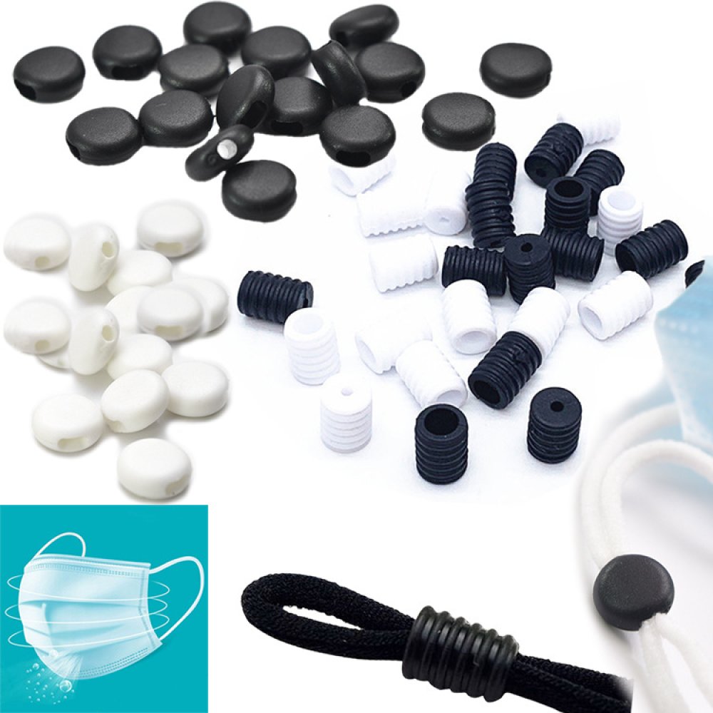 Elastische Befestigung Befestigung Schleife Gummirolle Schwarz Nr. 02 x 100 Stück