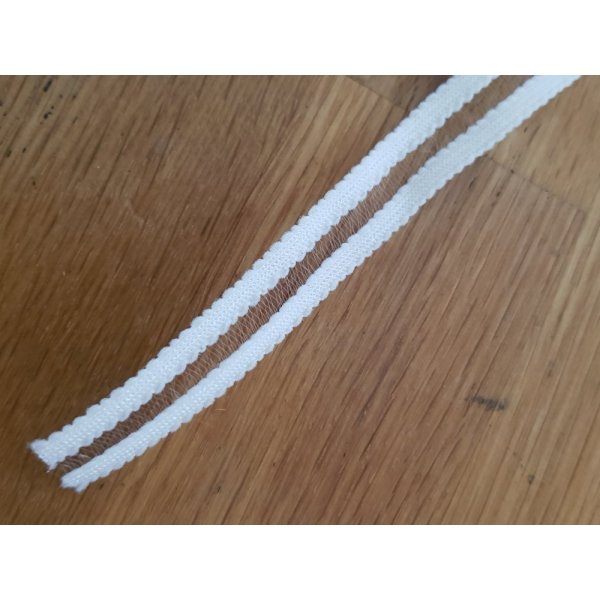 Meterware Elastisches Gummiband weiß Phantasie 15 mm 02