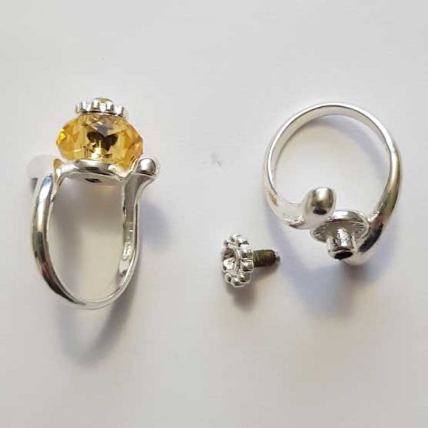 Bague pour perles europ&eacute;ennes &agrave; grand trou taille 9 N&deg;02