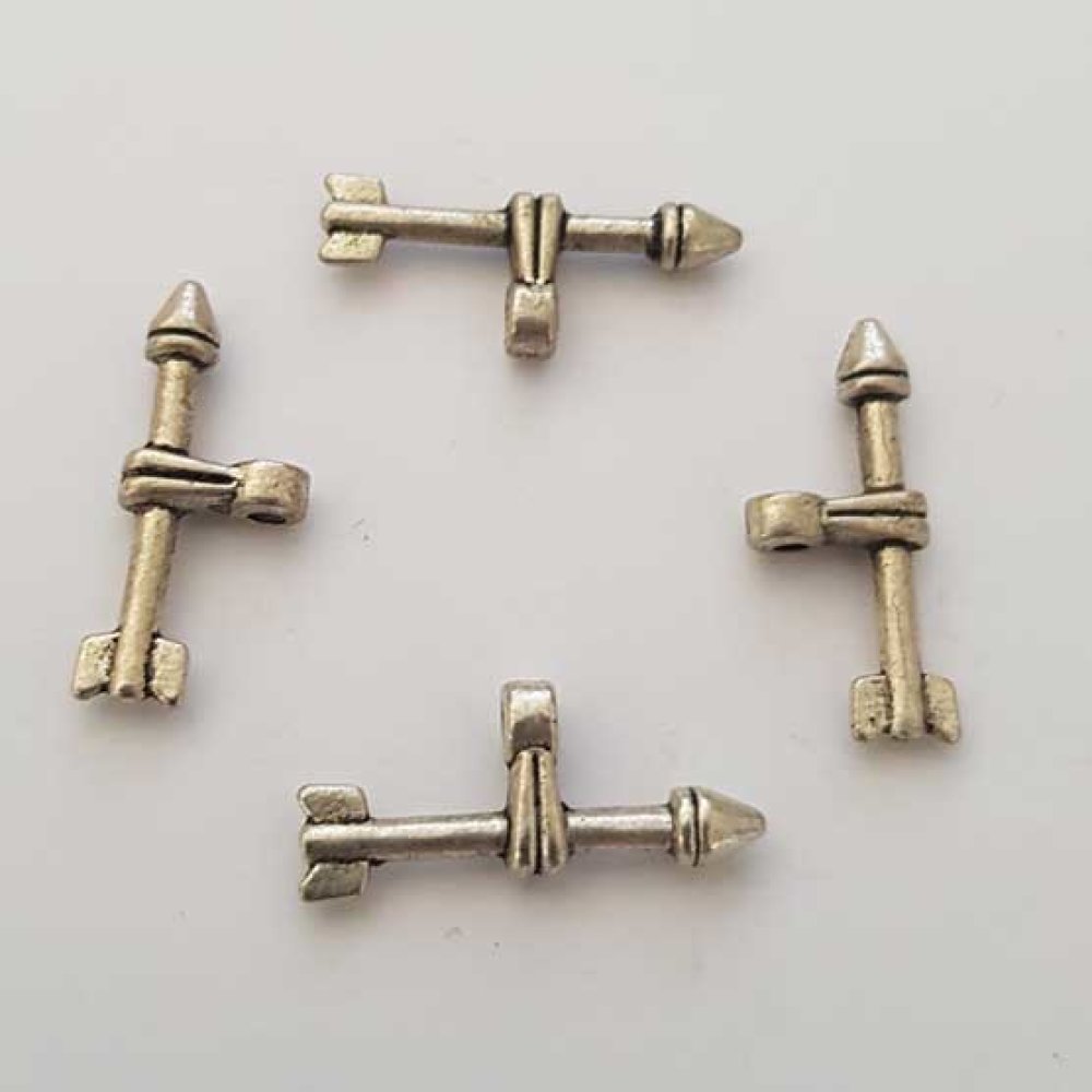 Stab Stab für Metallschließe Silber Nr. 10