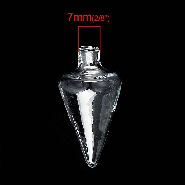 Glaskugeln Kegel 02 von 37mm 5 St&uuml;ck