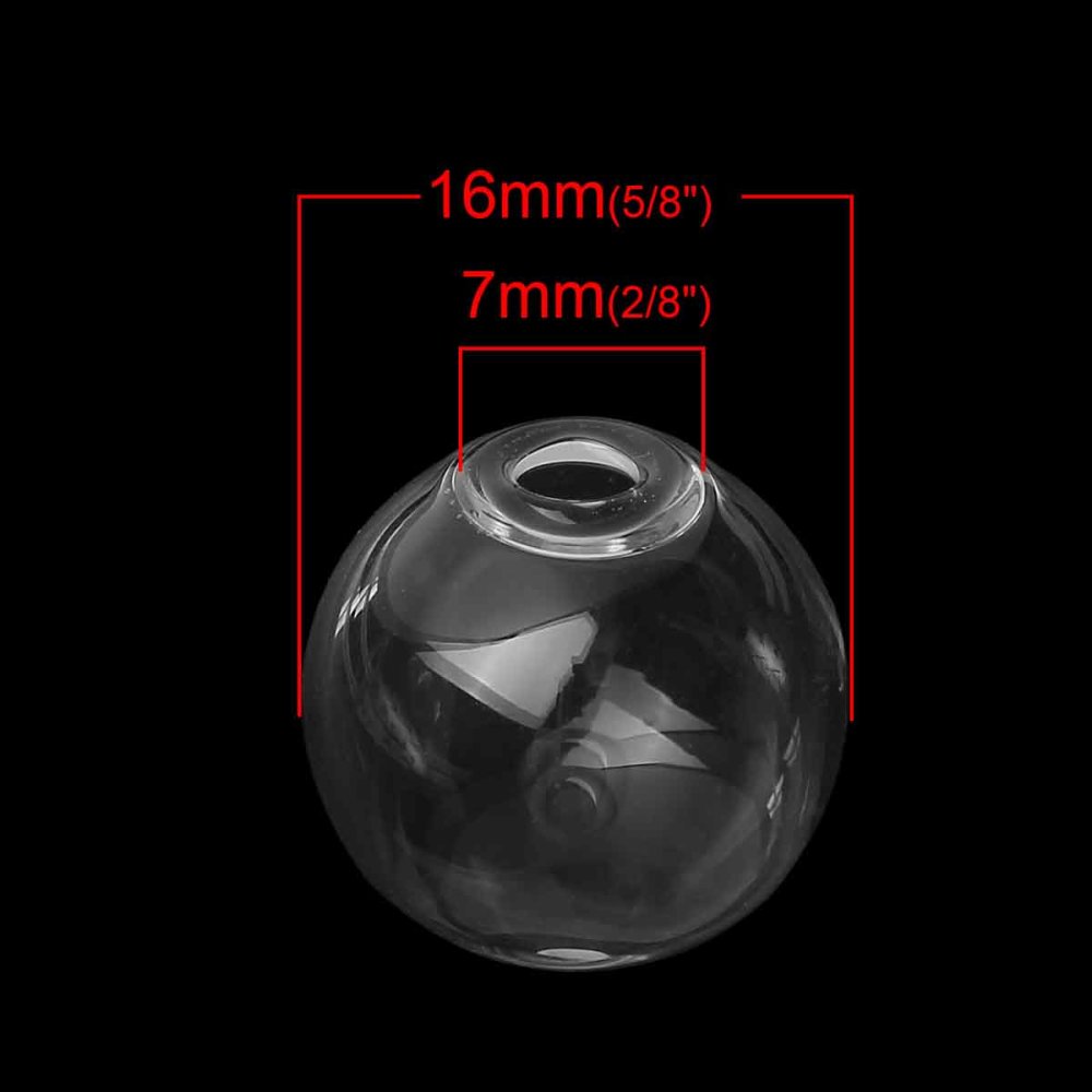 Glaskugeln rund 16mm 20 Stück zum Füllen
