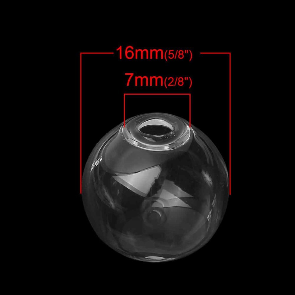 Glaskugeln rund 16mm 20 Stück zum Füllen