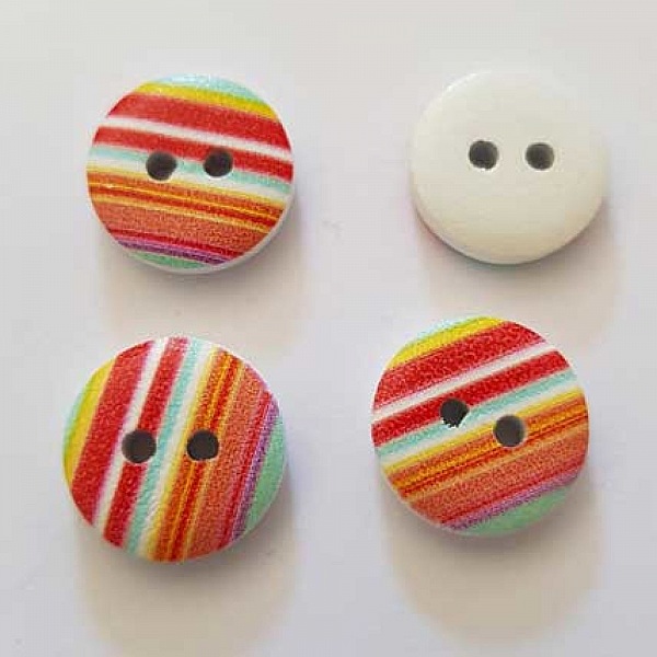 Bouton 15 mm rond fantaisie - 15-10