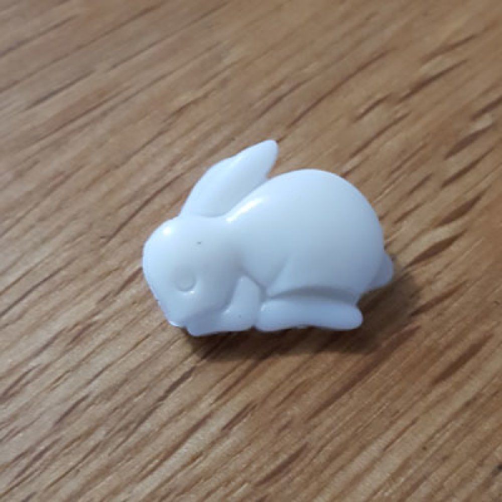 Kinderknopf mit Motiv Hase Nr. 11