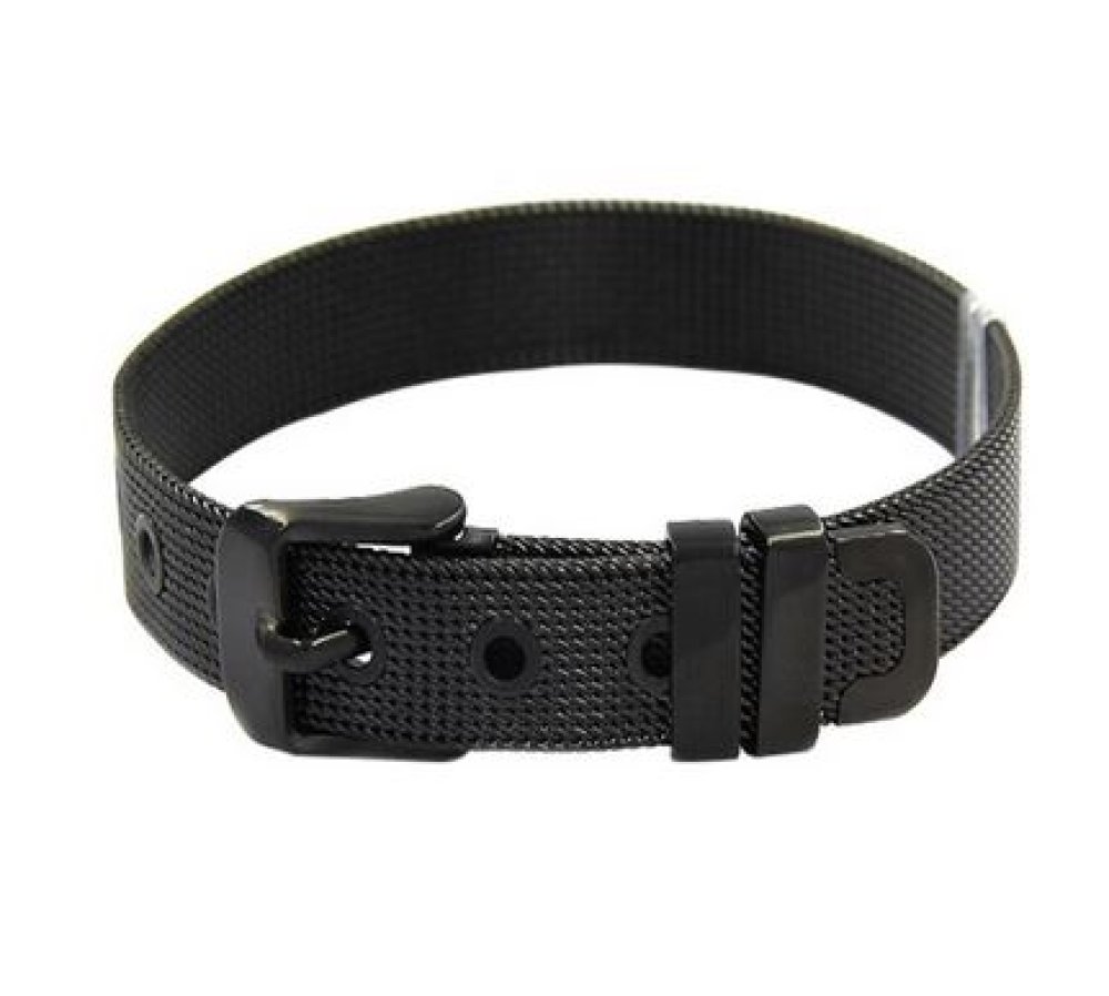 Armband Edelstahl 10 mm Schwarz