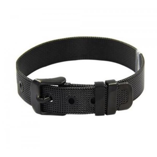 Armband Edelstahl 10 mm Schwarz