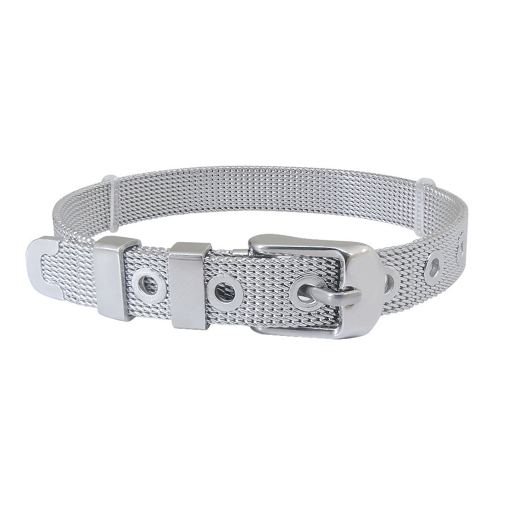 Bracelet Acier Inoxydable 08 mm Argent